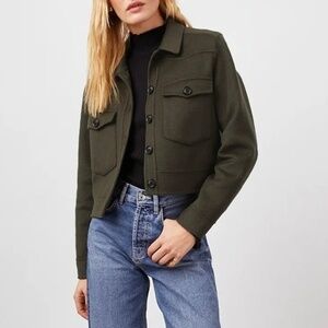 NWT Rails Olive Utility Jacket wool blend